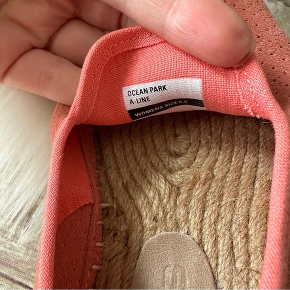 New Seavees Ocean Park Espadrilles Coral Suede Loafers Flats Shoes Sz 6.5 - Picture 12 of 12